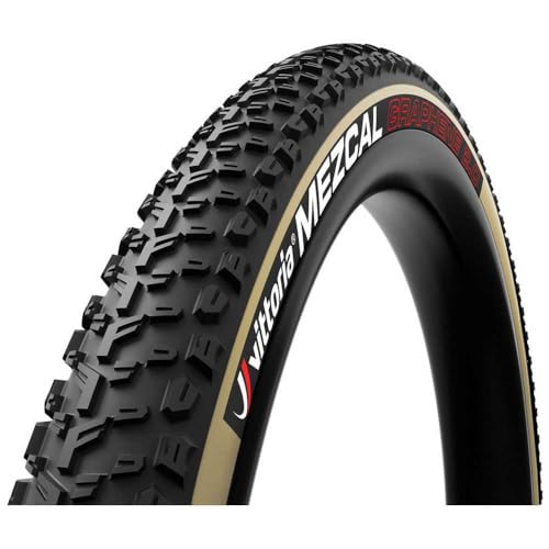 Vittoria Mezcal Mountain Bike Tire for Hardpack Terrain Conditions - Performance XC-Trail TNT MTB Tire - Black