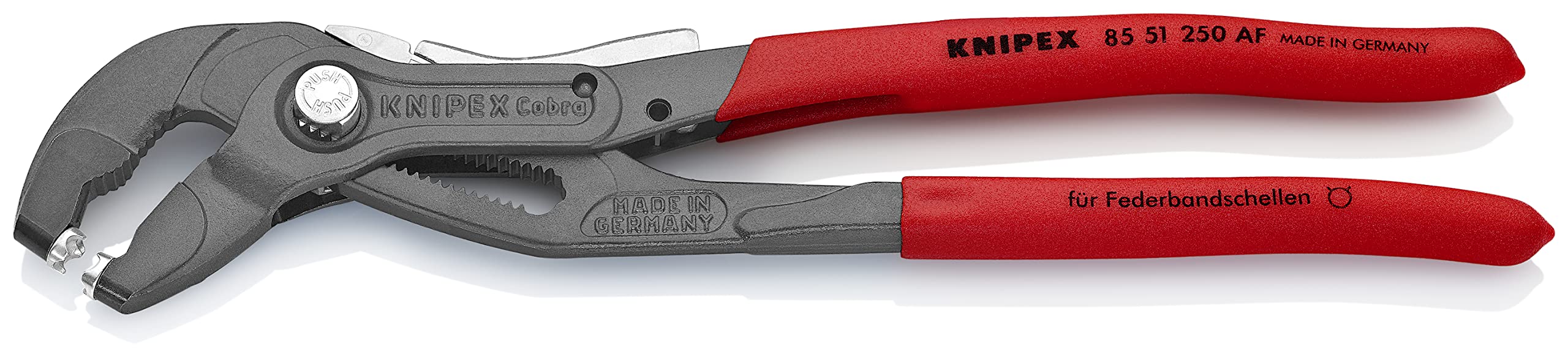 Knipex 85 51 250 AF Spring Hose Clamp Pliers 9,84" with retainer