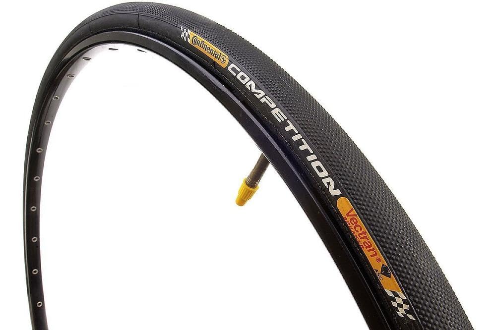 Continental Competition Tubular Road Bicycle Tire with Black Chili 700b x 22, Tubular, Black