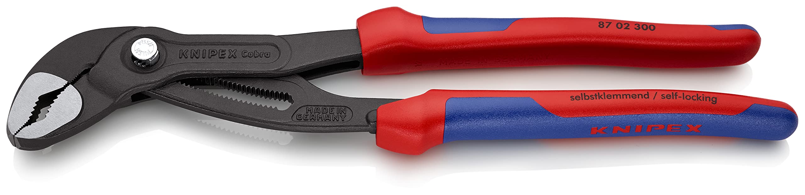 Knipex 87 02 300 Water Pump Pliers "Cobra" 11,81" with soft handle
