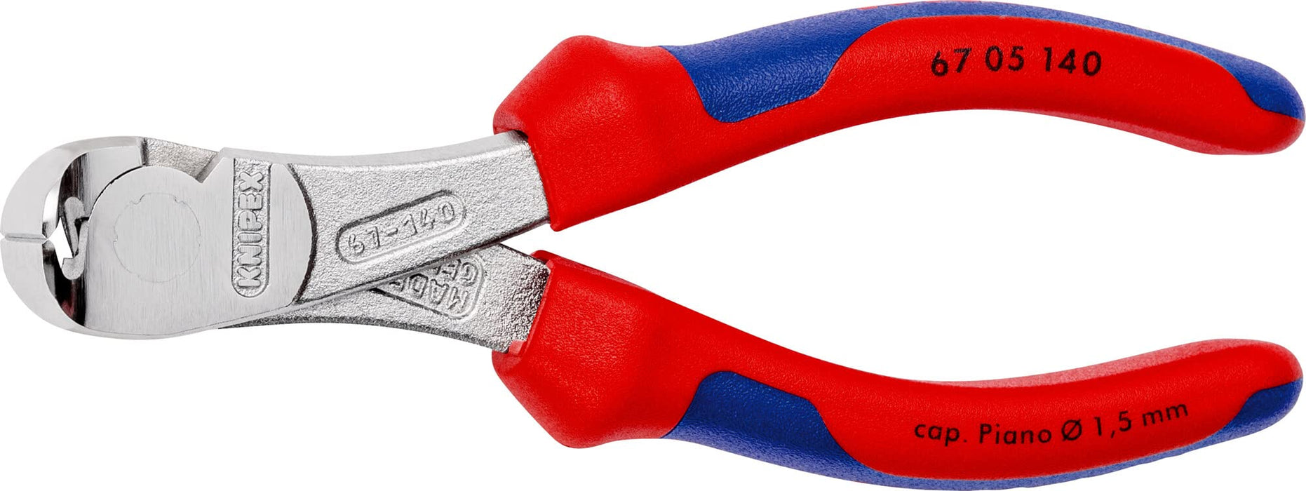 Knipex 67 05 140 High Leverage End Cutting Nippers 5,51" with soft handle
