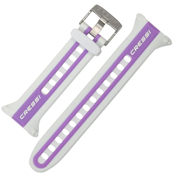 Cressi Watch Strap for Watch-Style Dive Computer, White/Lilac
