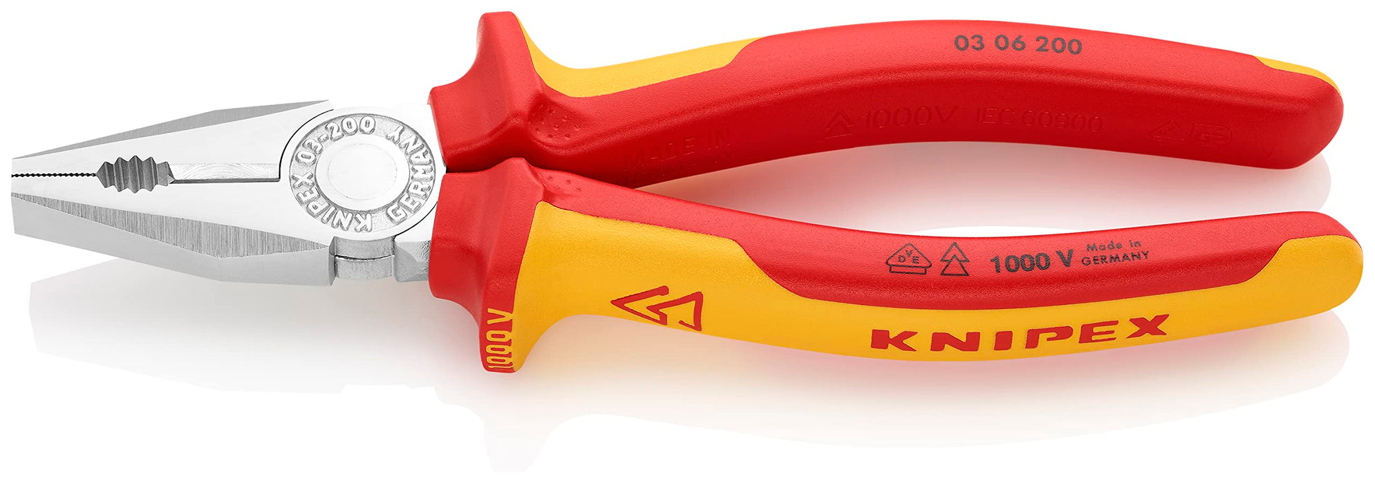Knipex 03 06 200 SB Combination Pliers 7,87" with insulated handles
