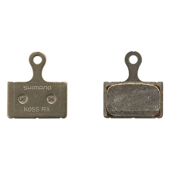 SHIMANO K05S-RX disc Pads and Spring, Steel Back, Resin,Black