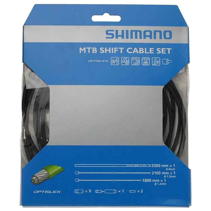 Shimano XT M8000 MTB Gear Cable Set, OPTISLICK Coated Inners, Black Y60198090