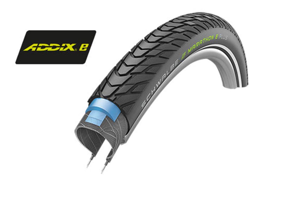 Schwalbe, Marathon E-Plus, Tire, 700x50C, Wire, Clincher, Endurance, SmartGuard, 67TPI, Black