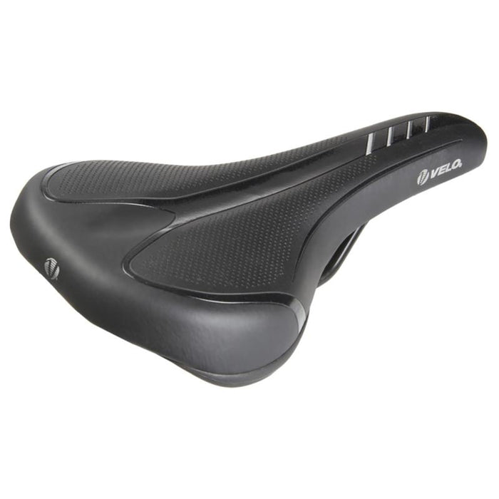 VELO Unisex's Fit Traveller Saddle for Bicycle, Black, Large