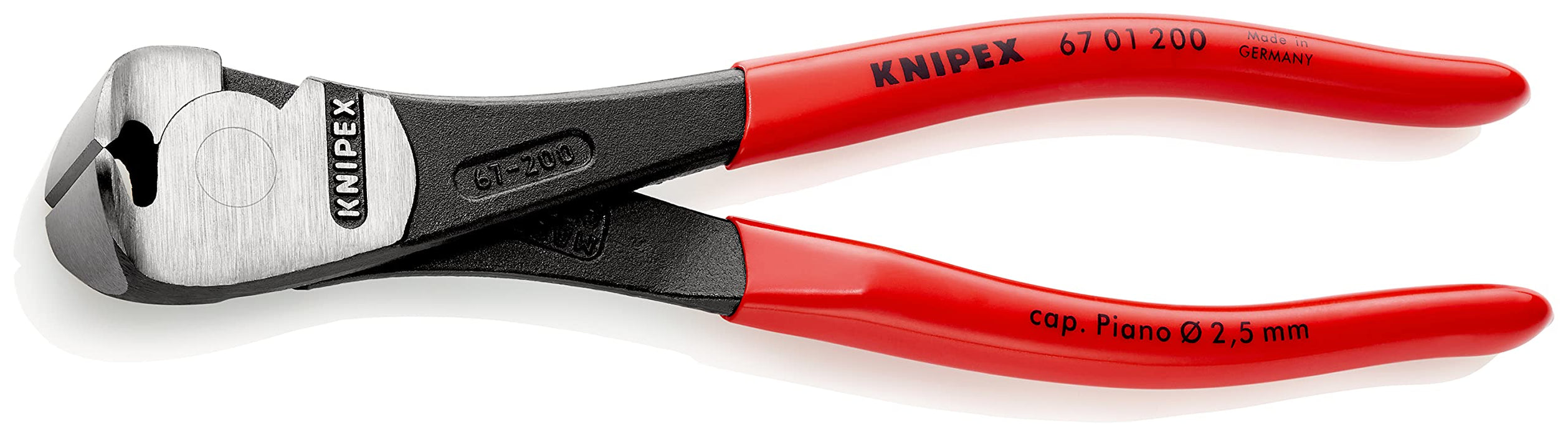 Knipex 67 01 200 SB High Leverage End Cutting Nippers 7, 87"