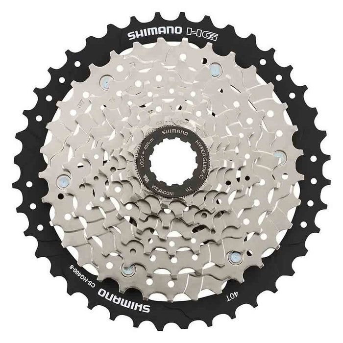 SHIMANO Unisex Cshg4008140 CS HG400 8 Speed Cassette 11 40T, Silver, 40 Teeth UK