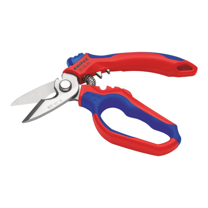Knipex 95 05 20 Sb Angled Electrician's Scissors Reinforced in Fibreglass 160 mm