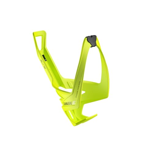Elite Cannibal Xc Yellow Fluo Bottle Cage, Black Graphic