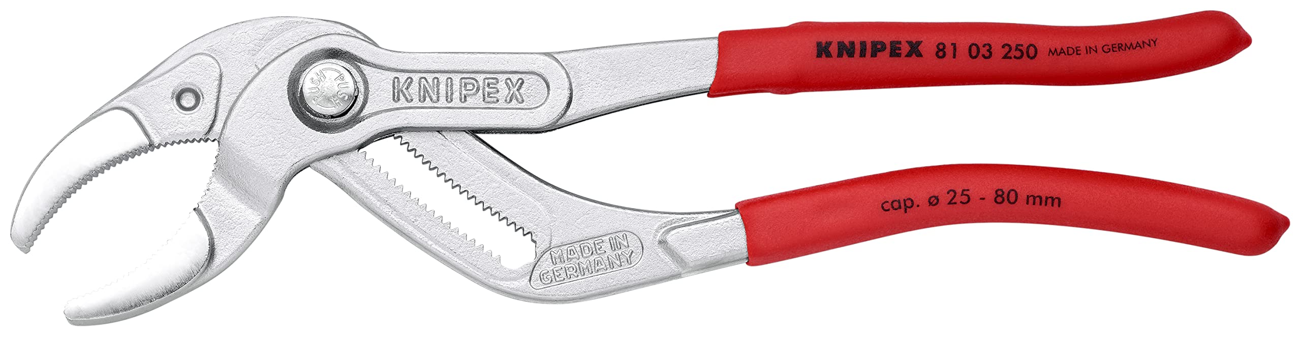 Knipex 81 03 250 SB Siphon- and Connector Pliers 9,84" chrome plated