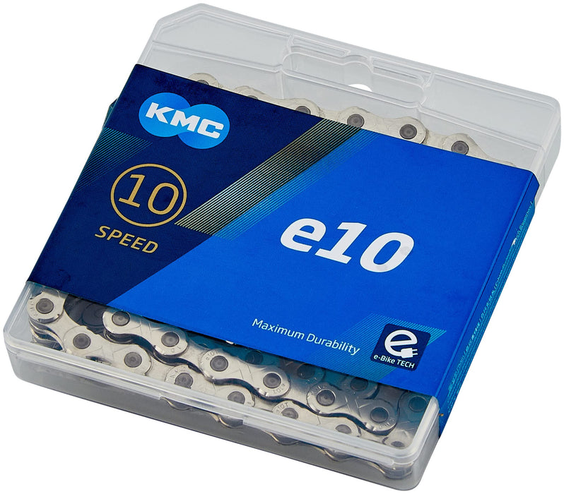 KMC Unisex's E10 Chain, Silver, 122 Link