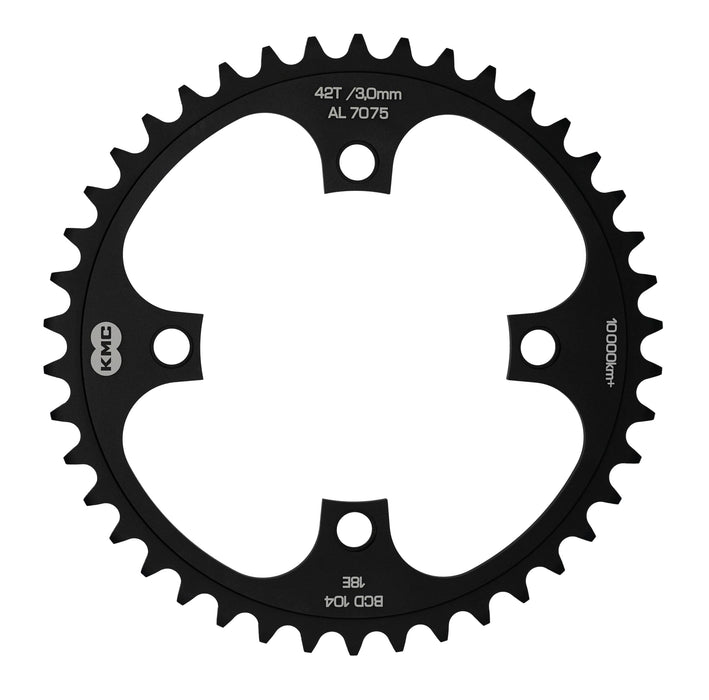 KMC BFCR00342 FC 42T 3mm BCD104 AL7075 Black