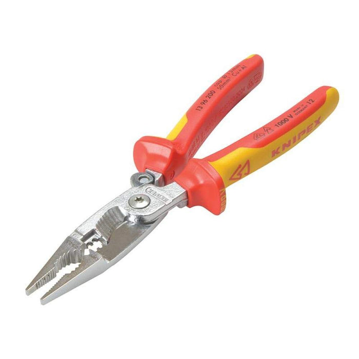 Knipex 13 96 200 SB Pliers for Electrical Installation VDE-tested with opening spring