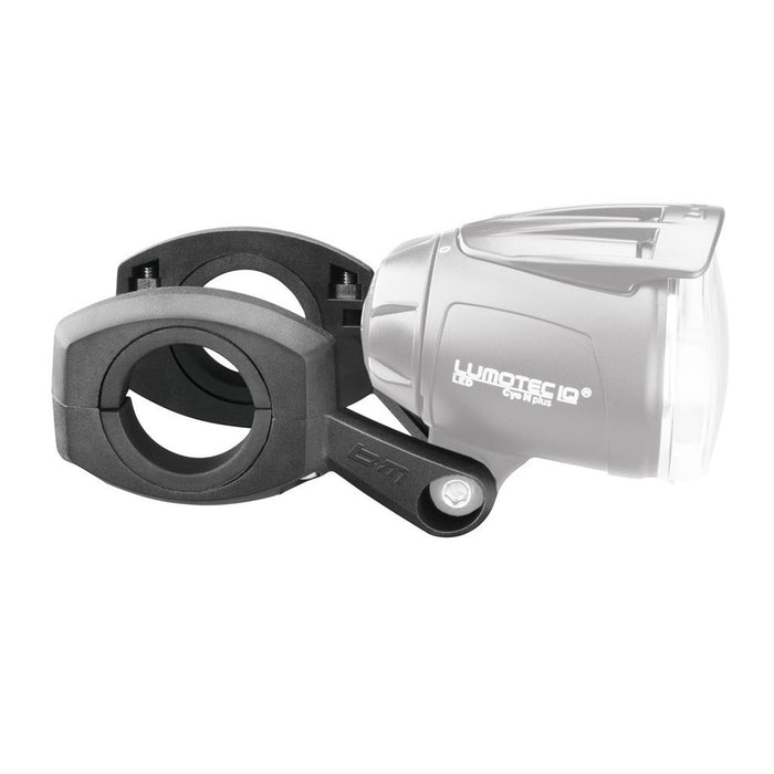 busch+müller Unisex - Adult Bicycle Light Handlebar Mount for Dynamo Headlights, Black, One Size