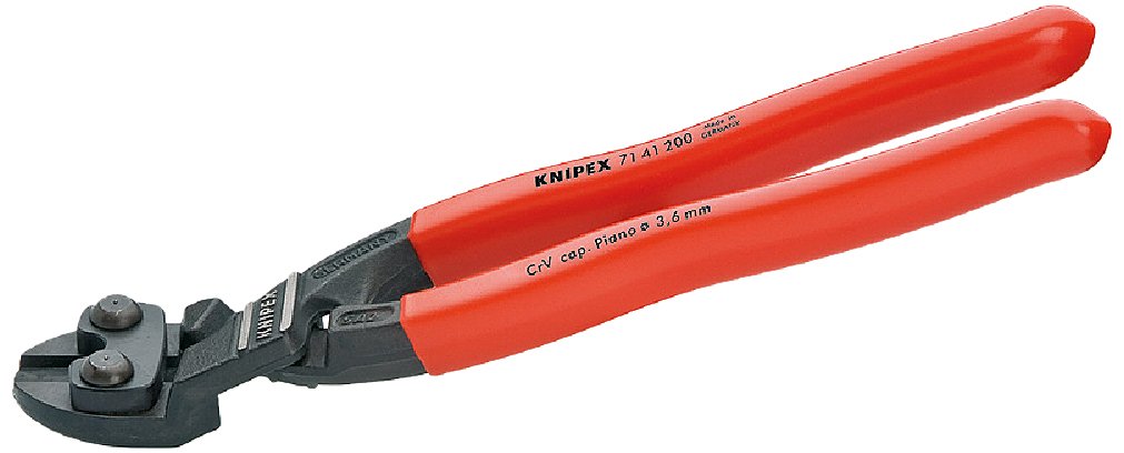 Knipex 71 41 200 SB COMPACT Bolt Cutters "Cobolt" 7, 87" Angled