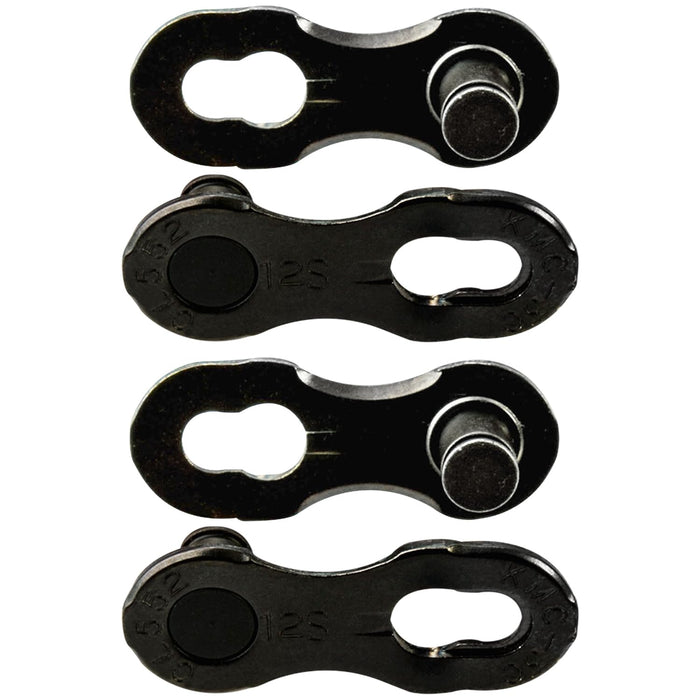 KMC 12NR 12 Speed Non Re-Useable MissingLinks, Black (DLC), 2 Pairs