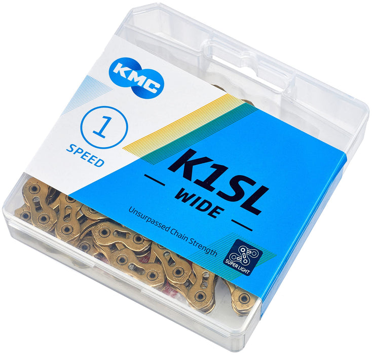 KMC BK1SLWT00 K1SL Wide Ti-N Gold x 100L-Box