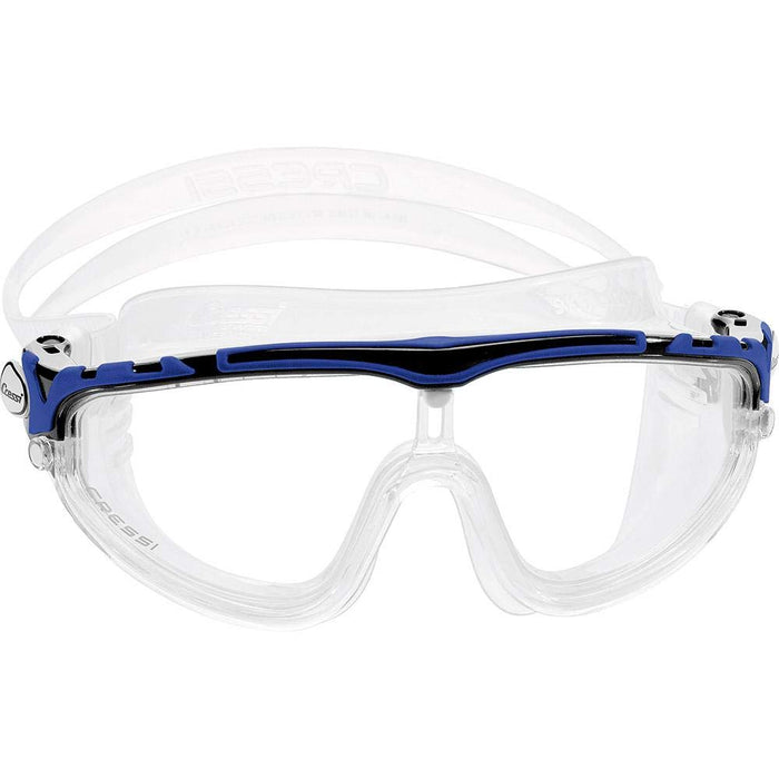 Cressi Adult Wide View Swim Mask | Skylight: made in Italy, Clear/Black