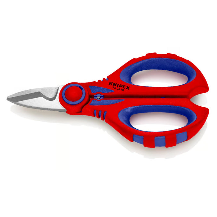 Knipex 95 05 10 SB Electricians' Shears with Multi-Component Grips, fibreglass-Reinforced 160 mm