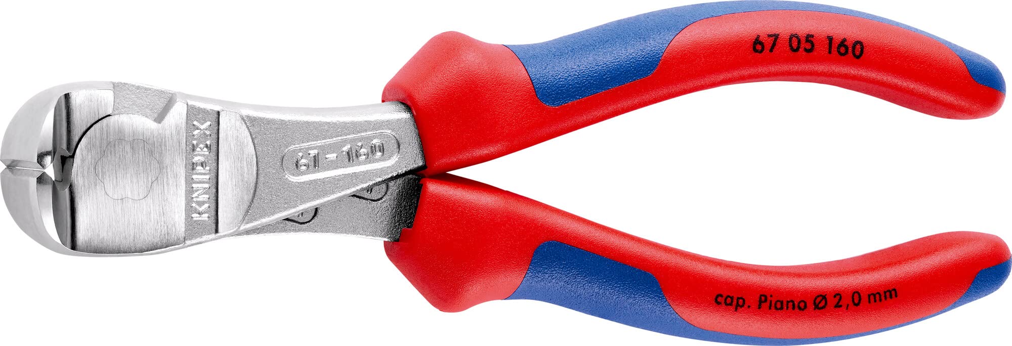 Knipex 67 05 160 High Leverage End Cutting Nippers 6,3" with soft handle
