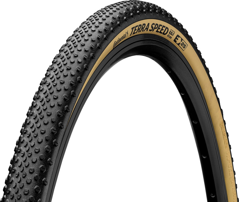 Continental Terra Speed Tire - 650b x 40, Tubeless, Folding, Black/Cream, BlackChili, Protection, E25