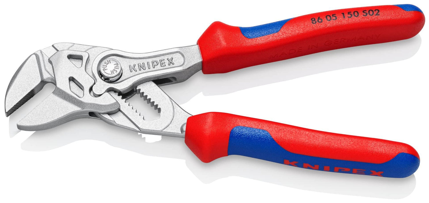 Knipex 86 05 150 S02 Pliers Wrench with roughened jaws chrome-plated 150 mm