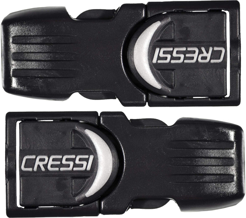 Cressi Buckles for Fins, Black, Frog - Master Frog - Pro Light - Thor