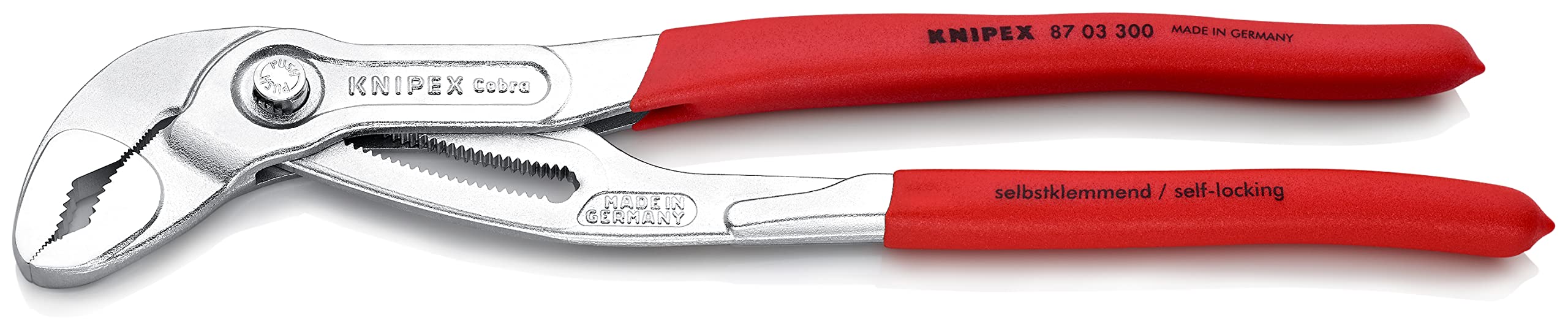 Knipex 87 03 300 Water Pump Pliers "Cobra" 11,81" chrome plated