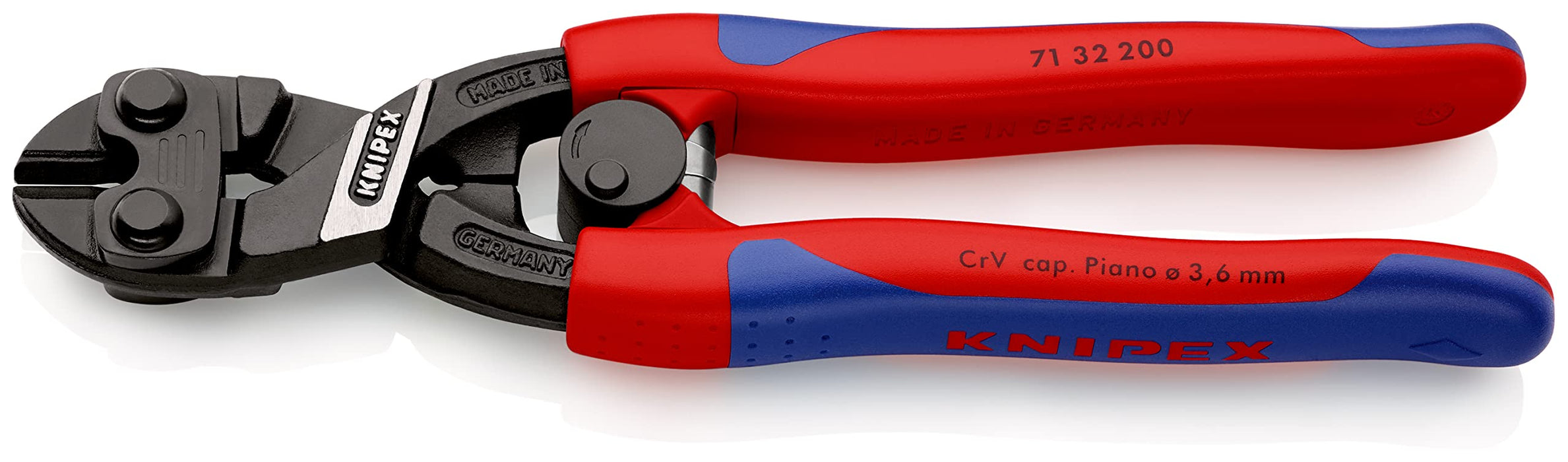 Knipex 71 32 200 SB COMPACT Bolt Cutters "Cobolt" 7, 87" with Recess