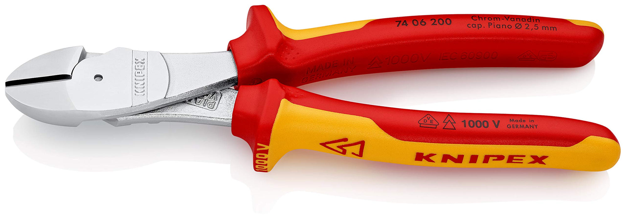 Knipex 74 06 200 SB High Leverage Diagonal Cutters 7,87" VDE-tested