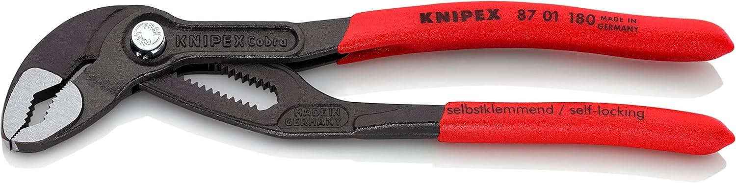 Knipex 87 01 180 SB Water Pump Pliers "Cobra" 7,09"