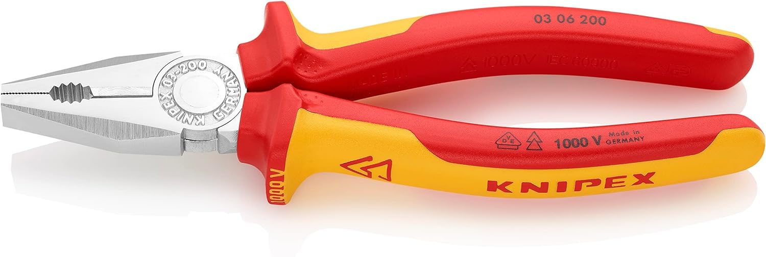 Knipex 03 06 200 Combination Pliers 7,87" with insulated handles