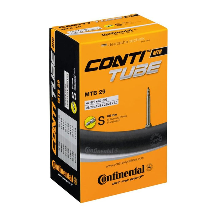 Continental 29" Bicycle Tube, 1.75"/2.5" 60mm Presta Valve