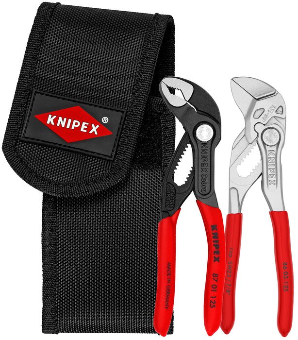 Knipex 00 20 72 V04 Mini pliers set in belt tool pouch