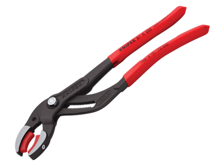 Knipex 81 11 250 SB Siphon- and Connector Pliers 9,84" with plastic jaws