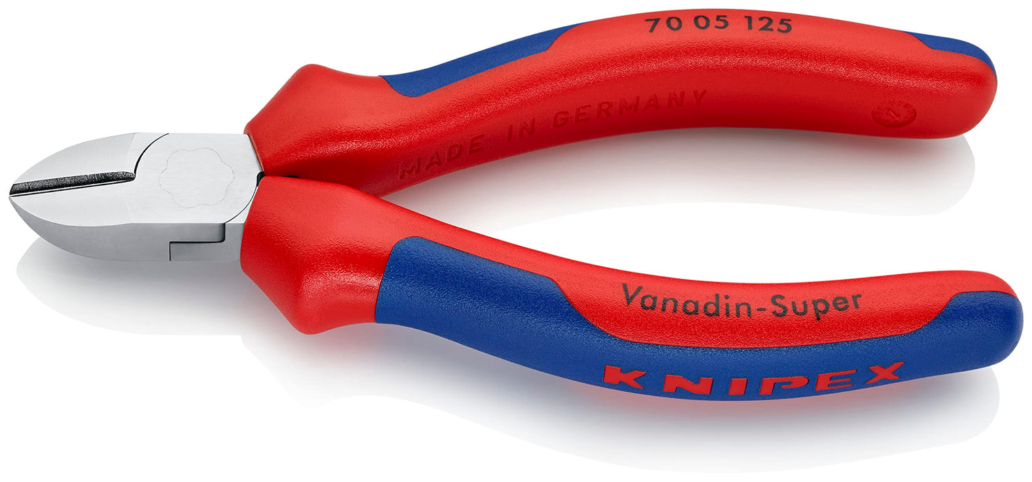 Knipex 70 05 125 Diagonal Cutter 4,92" with soft handle chrome plated