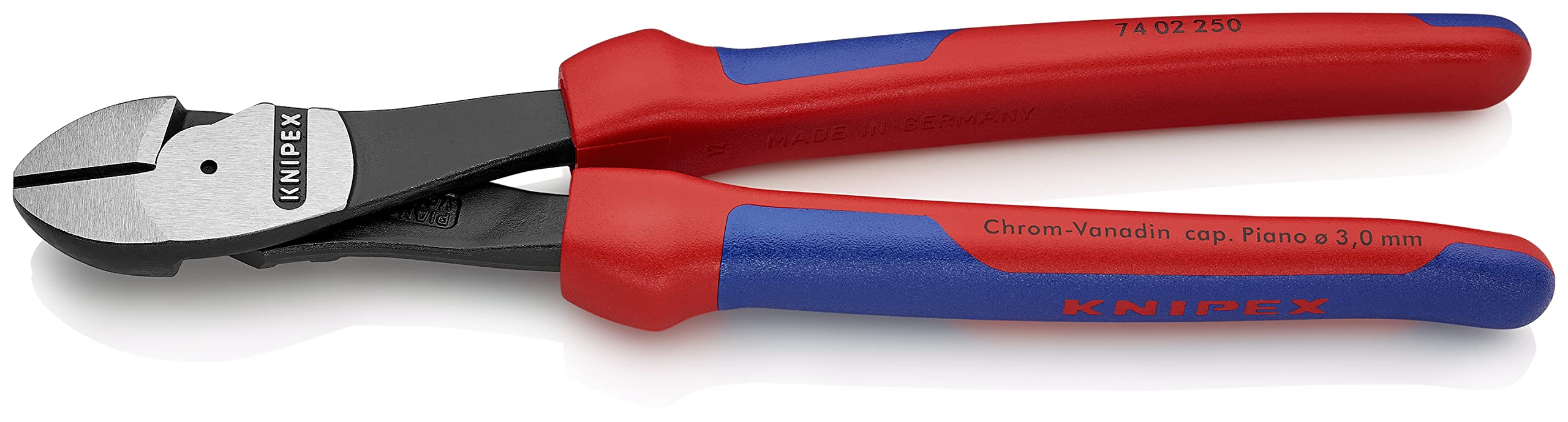 Knipex 74 02 250 SB High Leverage Diagonal Cutters 9,84" with soft handle