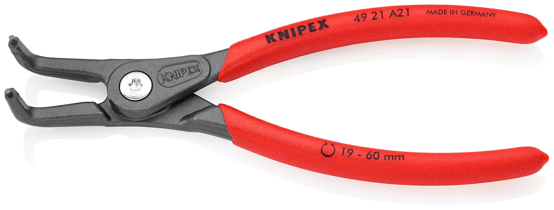 Knipex 49 21 A21 SB Precision Circlip Pliers for external circlips 19-60mm 90° angled