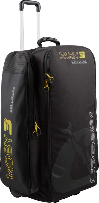 CRESSI Strong Large Capacity Roller Luggage Bag 100L with Backpack Straps - Moby 3: Designed in Italy