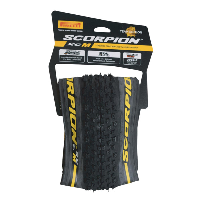 Pirelli Scorpion Sport XC M Yellow Label Bicycle Tire (29 x 2.2) for Relaxed MTB Rides, Procompound Endurance, ProWALL Technology, Medium Profile Tread Pattern (1 Tire)