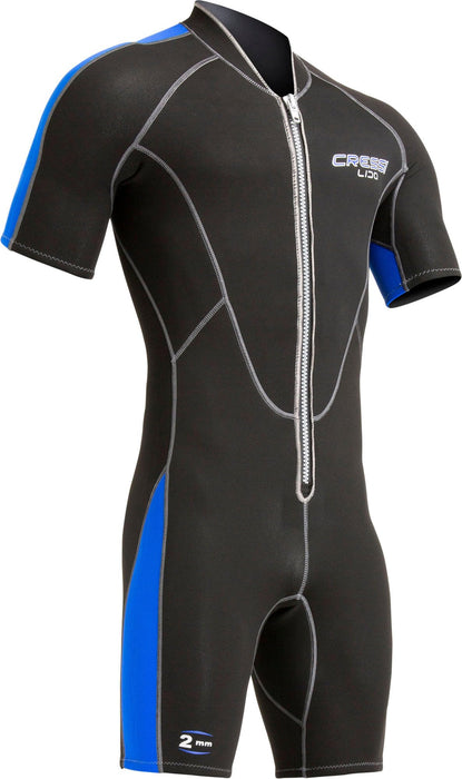 Cressi Lido Neoprene Short, Black/Blue, XL