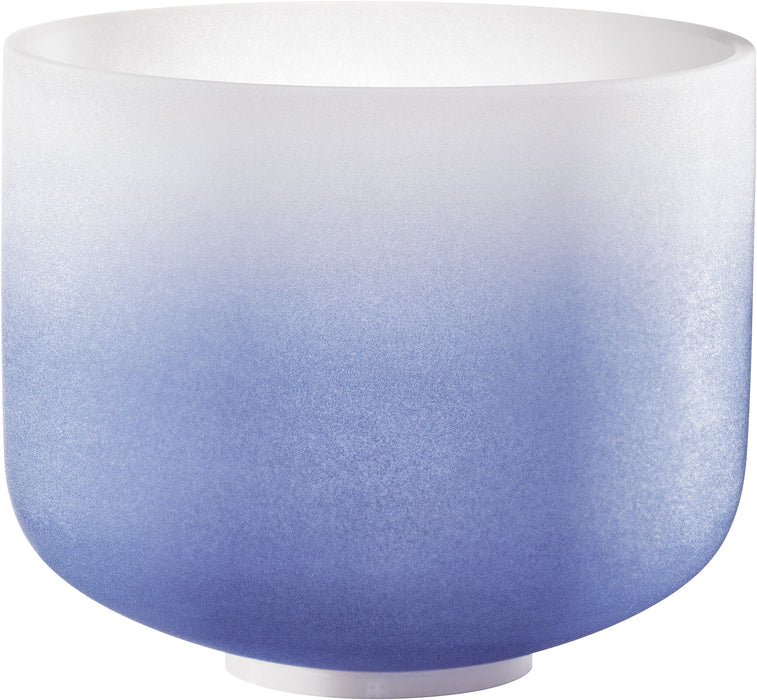MEINL Sonic Energy Color-Frosted Crystal Singing Bowl 9" - A4/Brow Chakra/440 Hz - Dark Blue