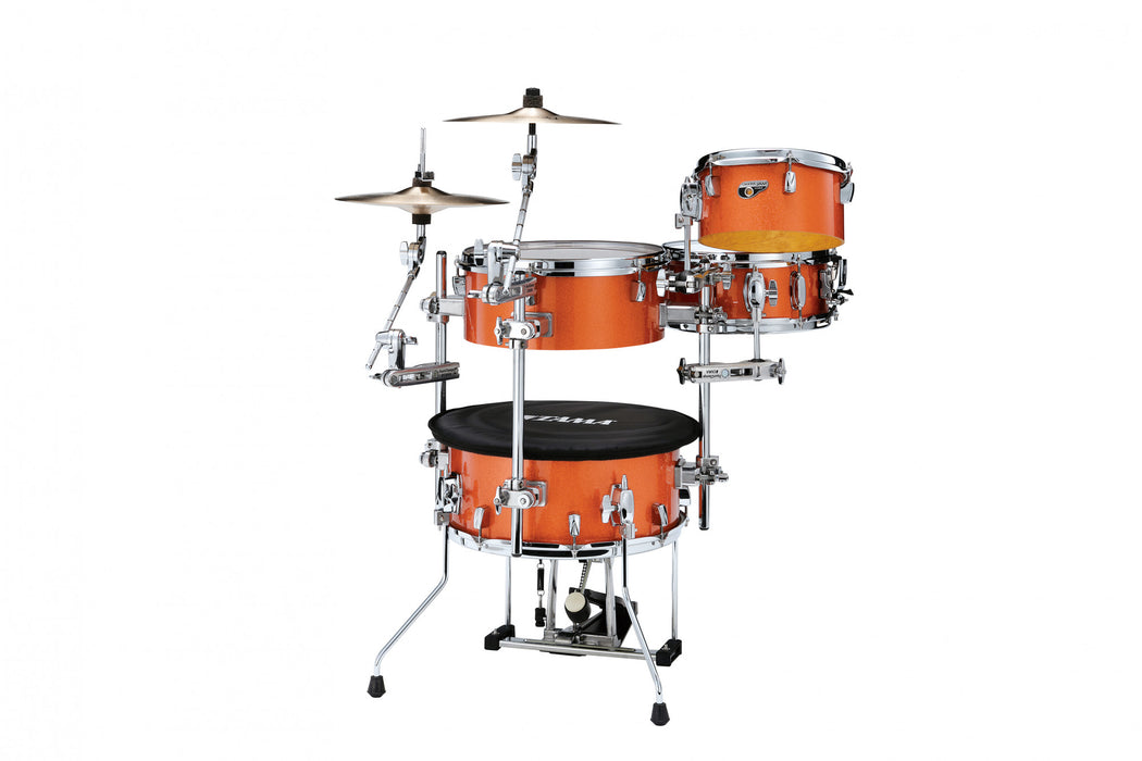 TAMA Cocktail-Jam Drum Set 4 pcs - Bright Orange Sparkle/Chrome HW + Bag