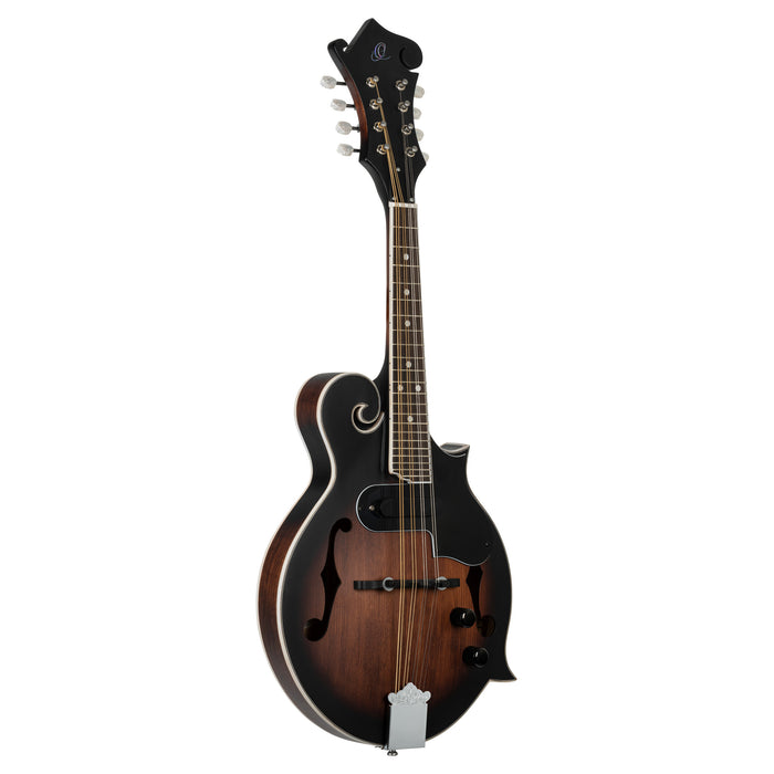 ORTEGA Americana Series F-Style Mandolin 8 String - Spruce / Maple Satin Whiskey Burst