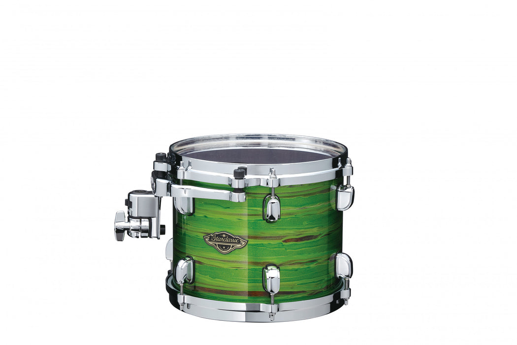 TAMA Starclassic Walnut/Birch Lacquer Rack Tom 10" x 8" - Lacquer Shamrock Oyster/Chrome HW