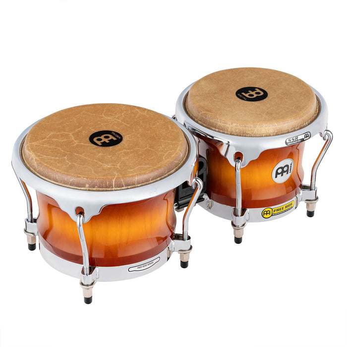 MEINL Percussion Professional Series Wood Bongo 7" Macho & 8 1/2" Hembra - Gold Amber Sunburst