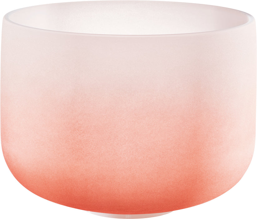 MEINL Sonic Energy Color-Frosted Crystal Singing Bowl 13" - D4/Sacral Chakra/440 Hz - Orange