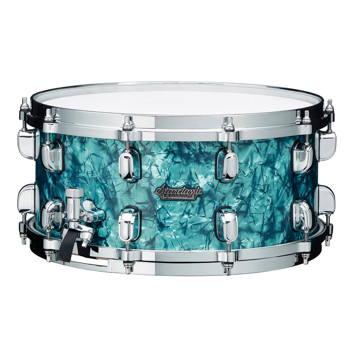 TAMA Starclassic Maple Snare Drum 14" x 5,5" - Turquoise Pearl/Chrome HW